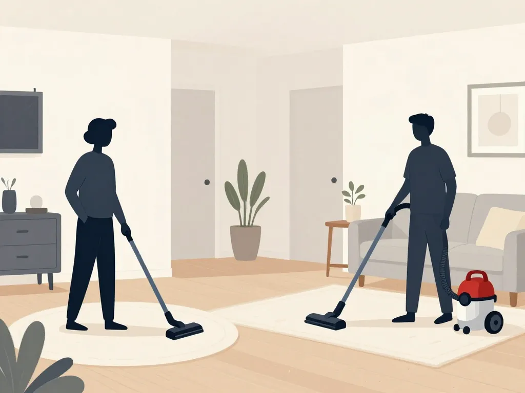 scènes aspirateur balai ou traineau selon type logement