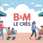 illustration magasin b m le cres déco rangement jardin