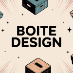 illustration vectorielle boite design moderne