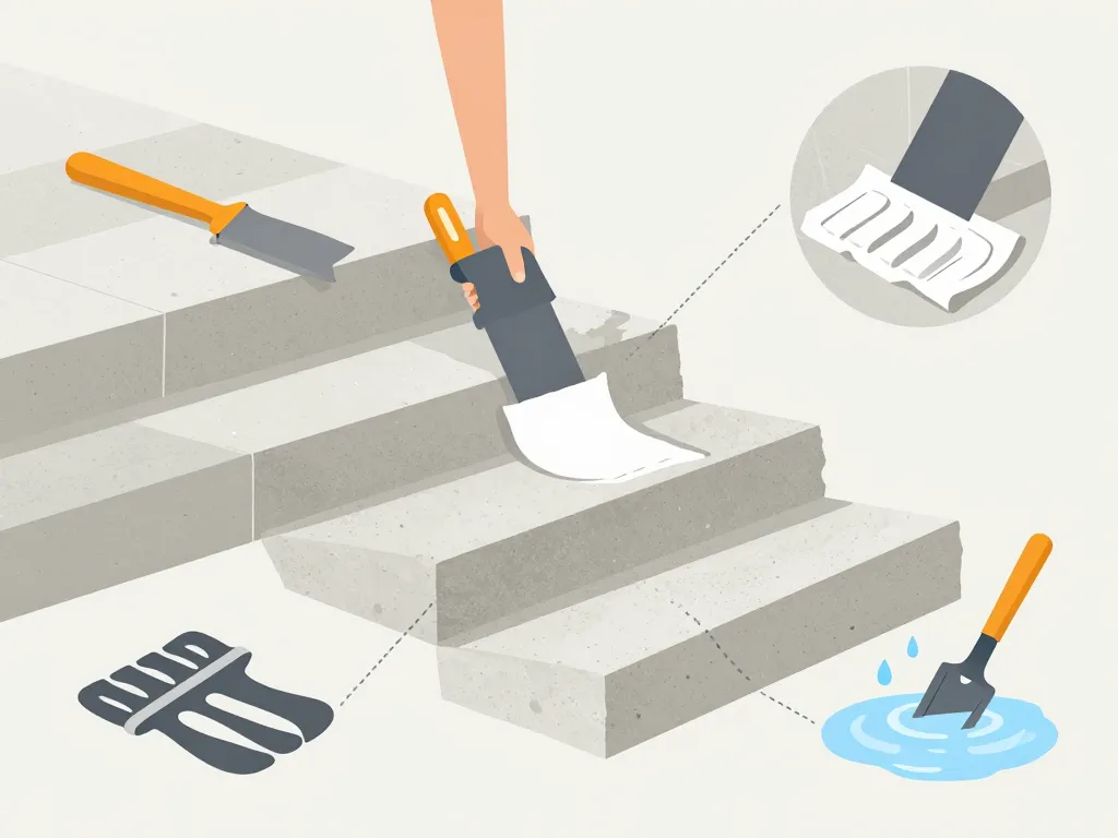 preparation escalier beton pour carrelage sur escalier exterieur