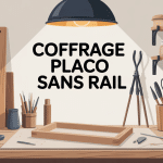 illustration coffrage placo sans rail atelier moderne
