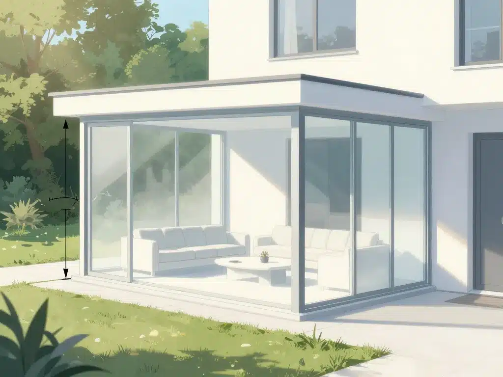 schéma concept salon d hiver orientation et isolation