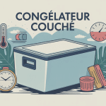illustration transport et redémarrage congelateur couché combien de temps