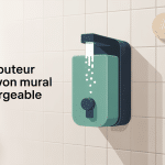 distributeur de savon mural rechargeable moderne mural salle de bain