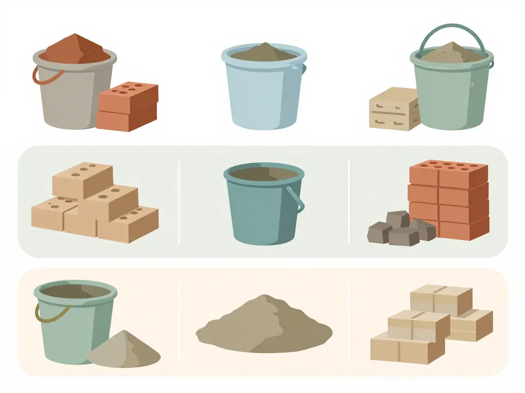diagramme dosage mortier proportions par type