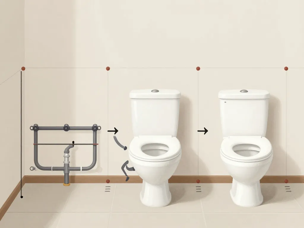 Installation étape par étape bati support WC suspendu