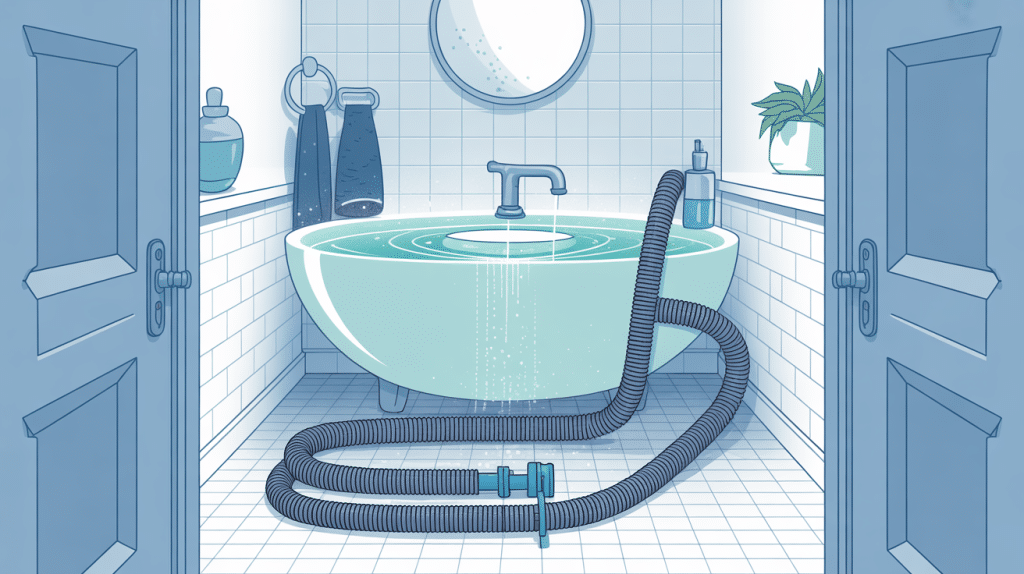 illustration furet pour déboucher canalisation domestique