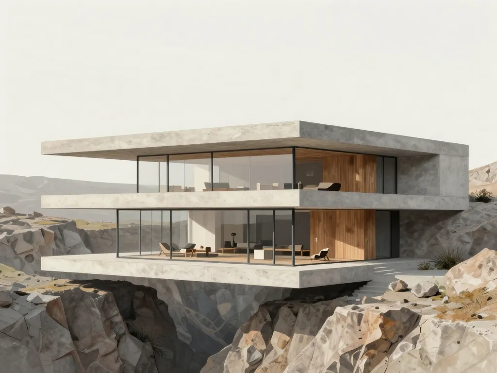 diagramme conceptuel goldstein sheats béton verre interieurs