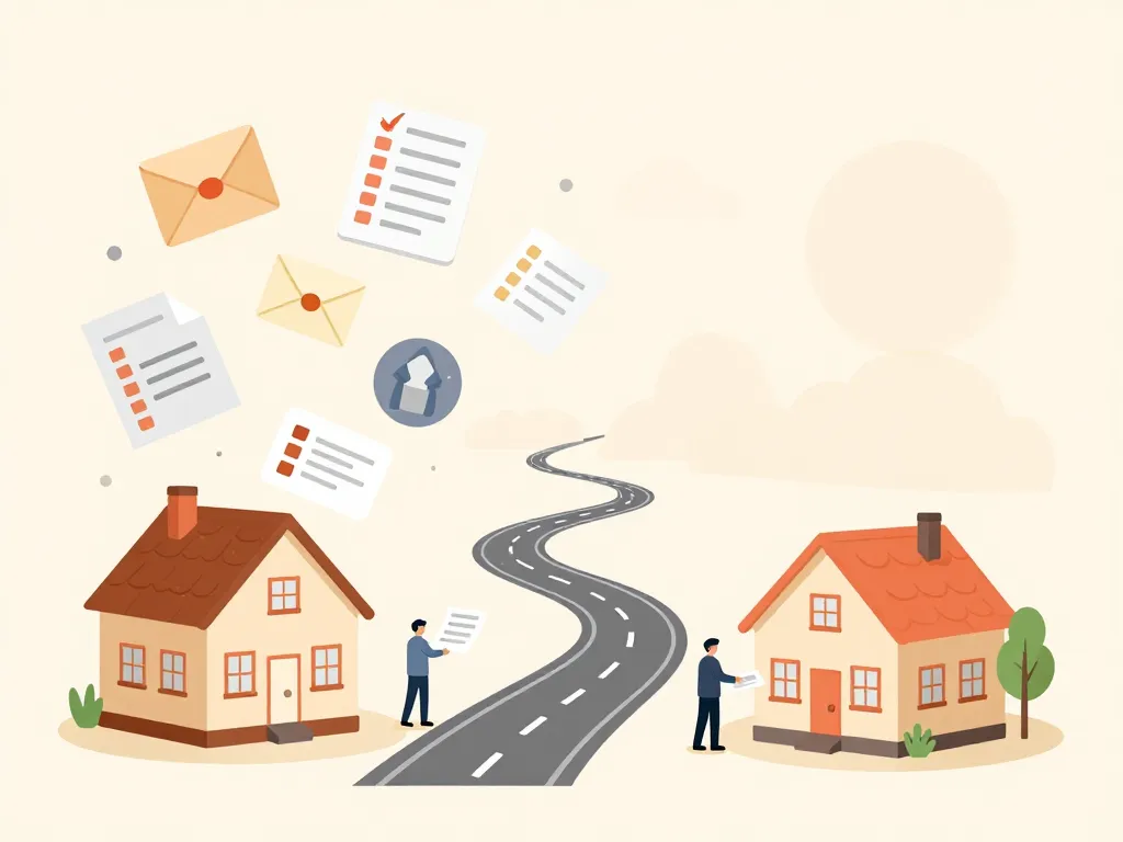 je déménage dans un autre département, formalités et enveloppes