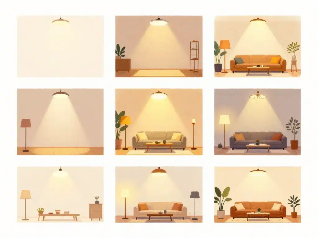 keria plan de campagne étapes éclairage pièce