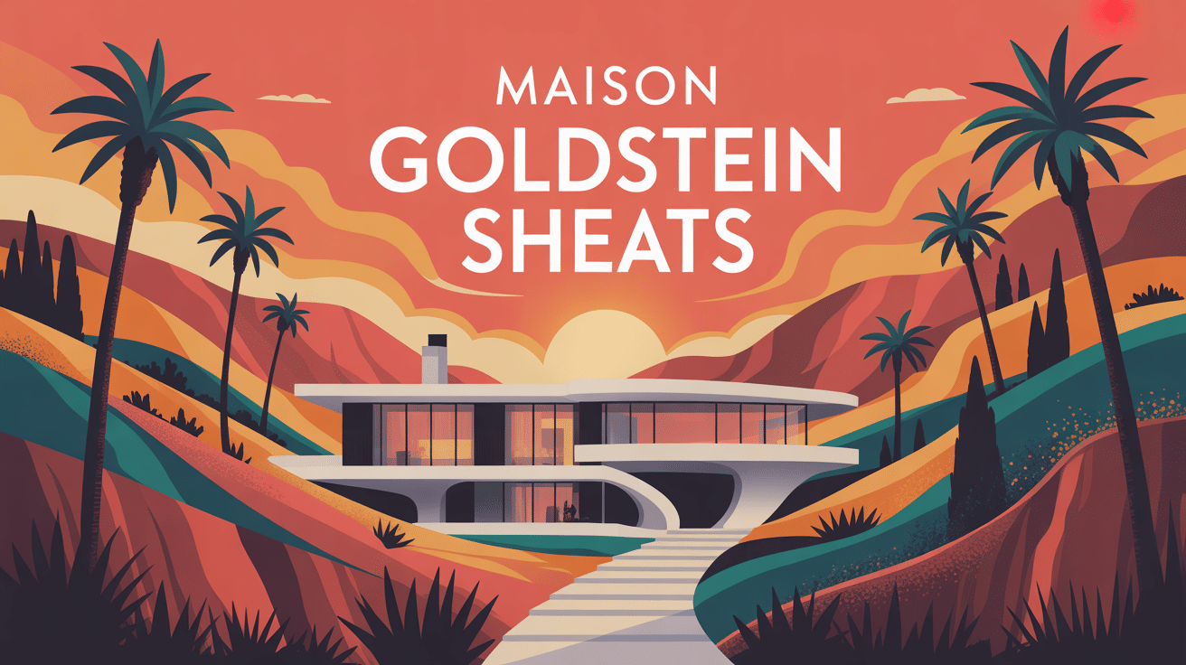 illustration maison goldstein sheats vue panoramique los angeles