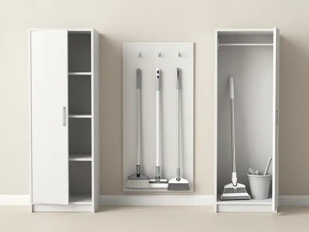 types de meuble range balai et aspirateur comparés