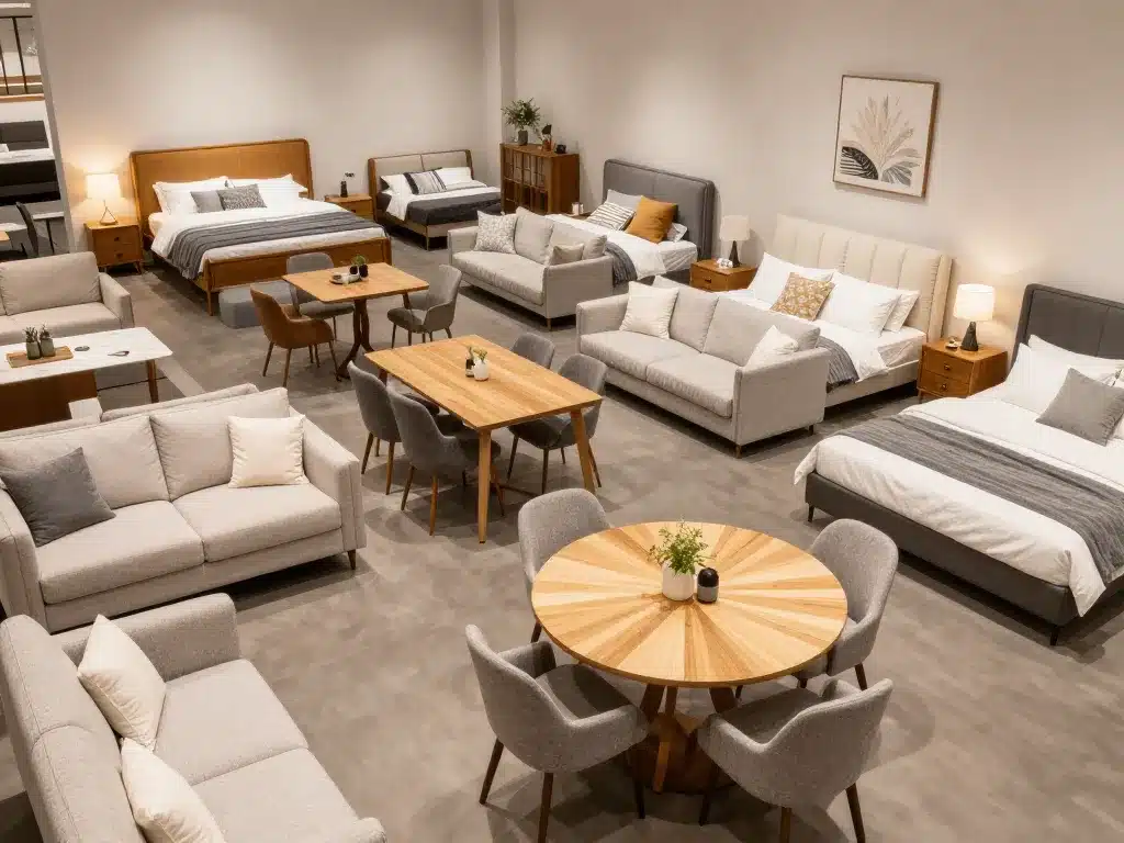 Showroom Mobilier de France Plan de Campagne gamme meubles et canapés