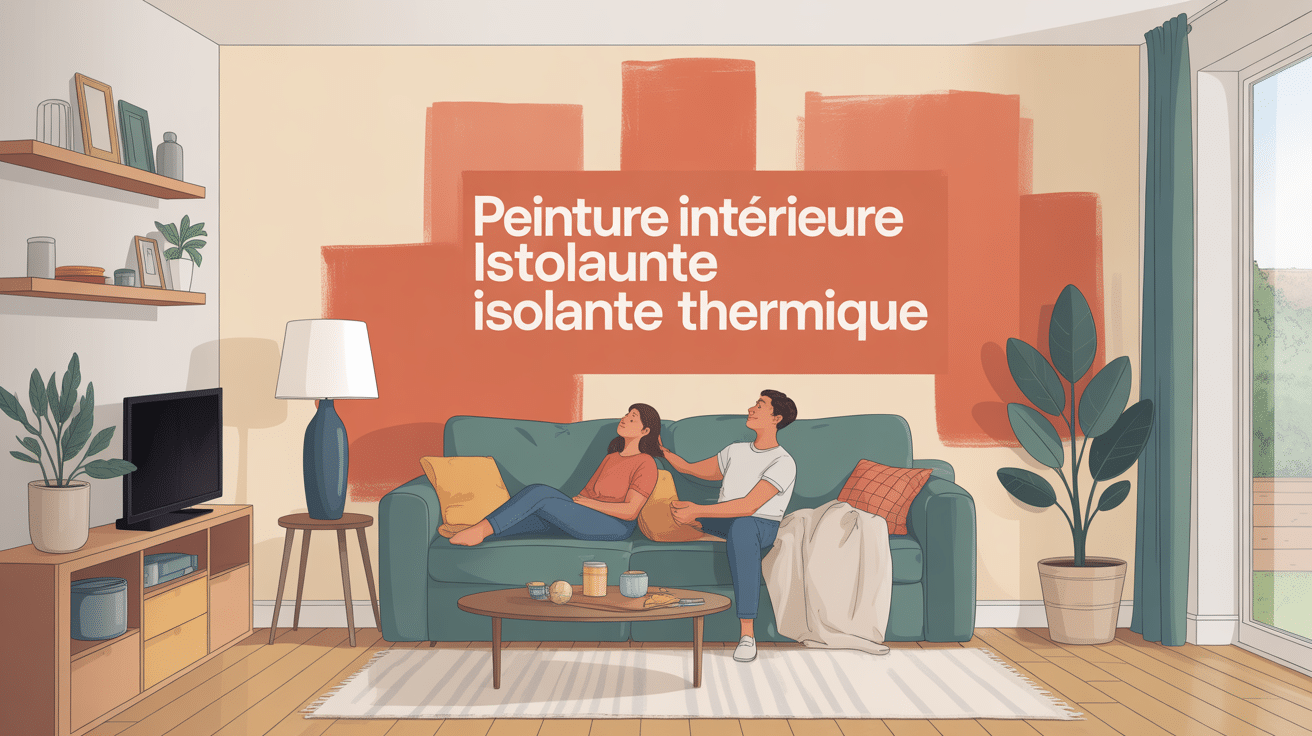 illustration globale peinture intérieure isolante thermique maison cosy