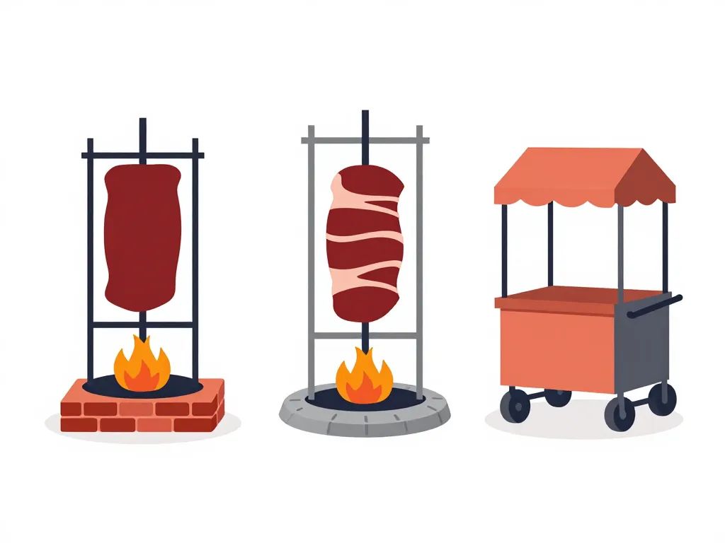 Plan pour fabriquer tourne broche mechoui types de support illustration