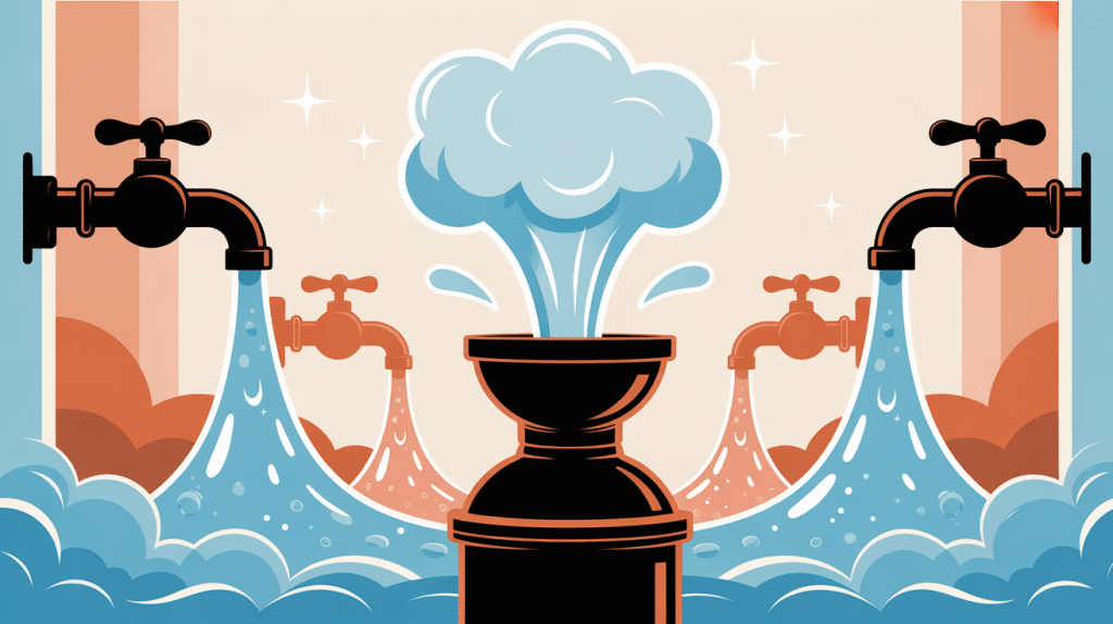 Problème plus d'eau chaude sur un seul robinet visuel