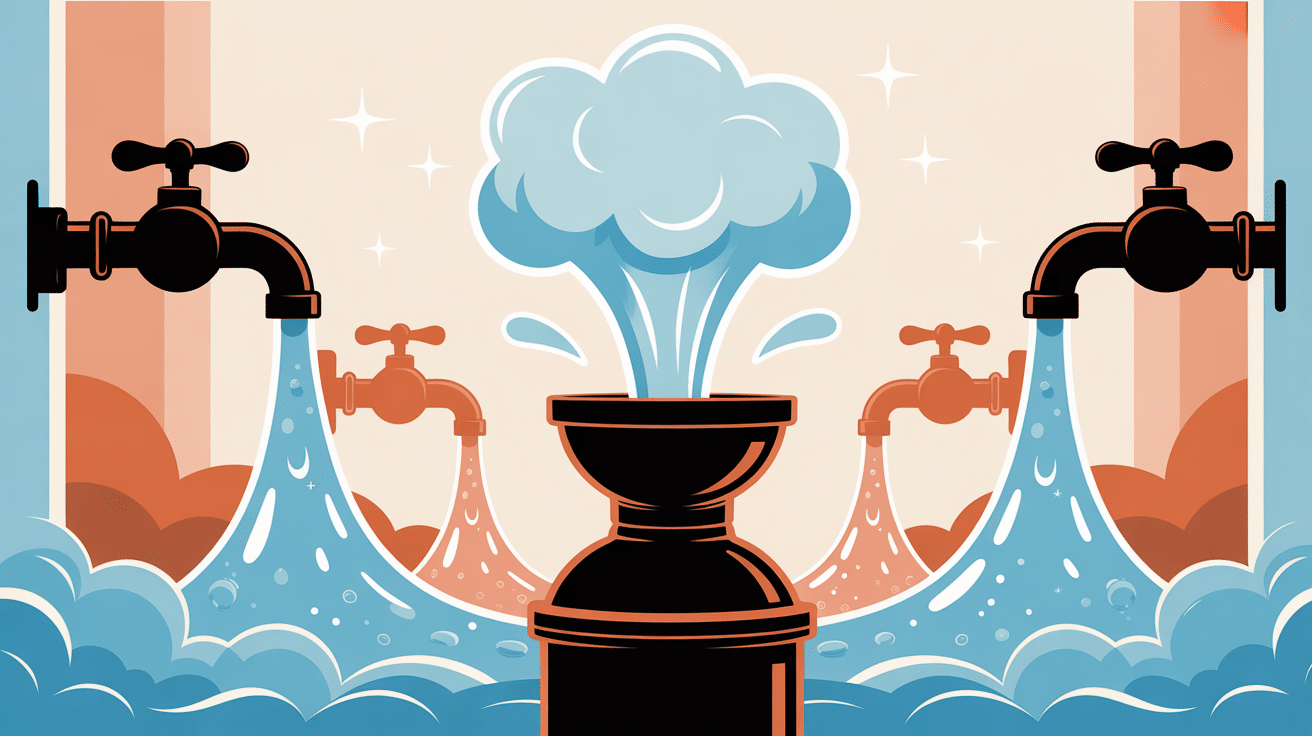 Problème plus d'eau chaude sur un seul robinet visuel