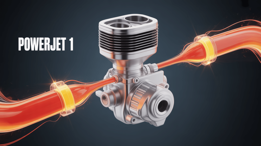 Schéma 3D stylisé powerjet 1 carburateur