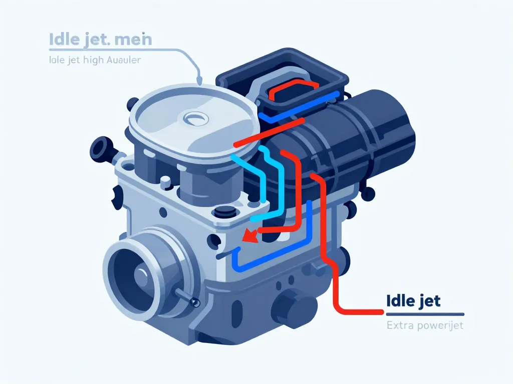 Diagramme conceptuel circuits carburateur powerjet 1