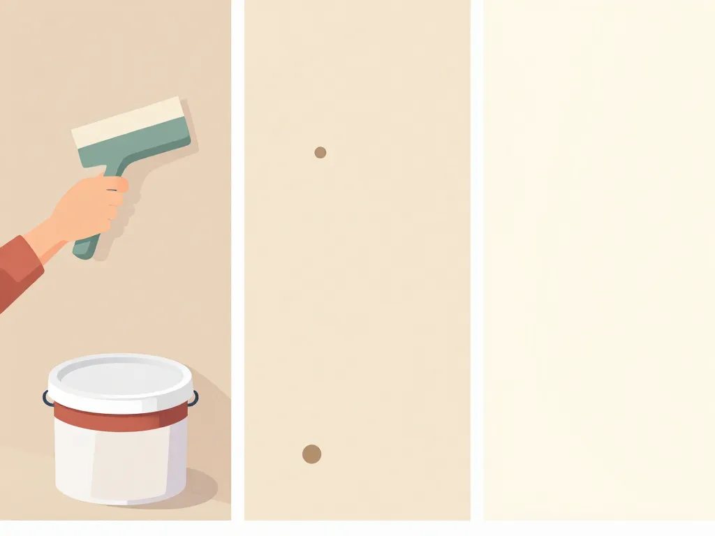 préparation mur enduit peinture étapes visuelles