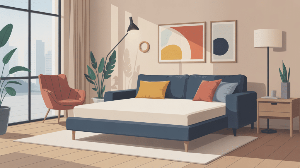 illustration vectorielle prise electrique pour canapé dans salon design