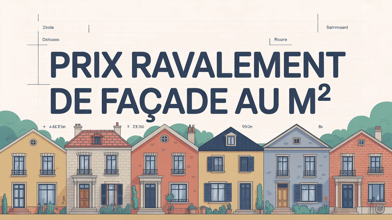 illustration prix de ravalement de façade au m² maison textures