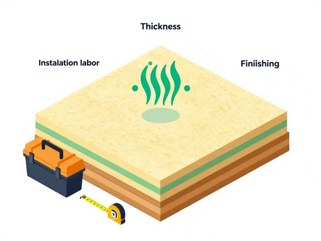 prix de la laine de bois au m2 facteurs clés