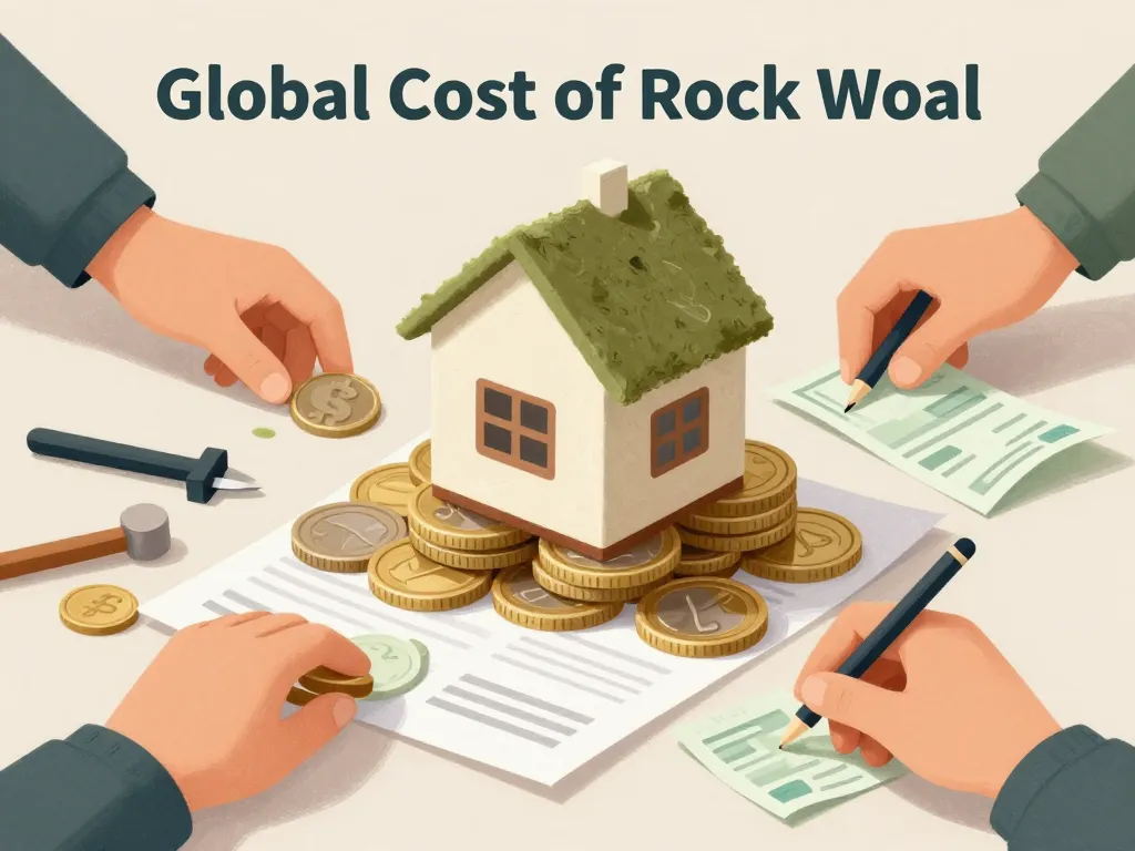 visuel coût global prix de la laine de roche au m2 avec aides