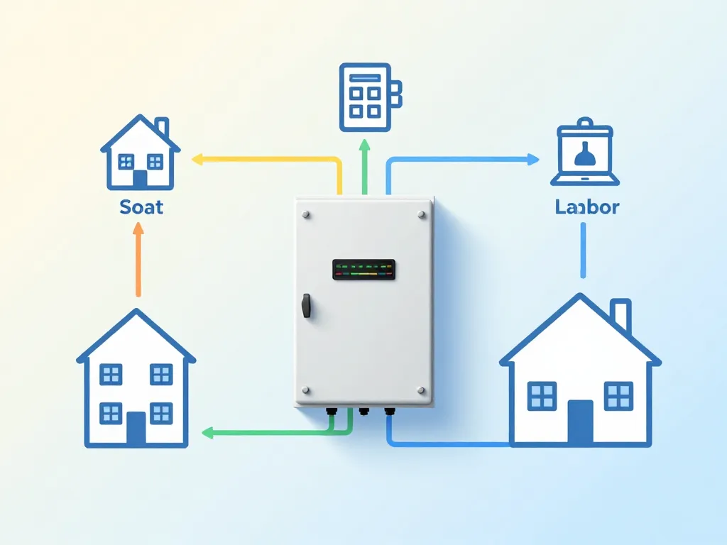 diagramme des coûts prix pour changer tableau electrique