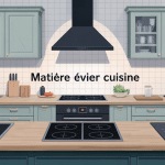 quelle est la meilleure matière pour un évier de cuisine, illustration vectorielle avec plusieurs types d'éviers