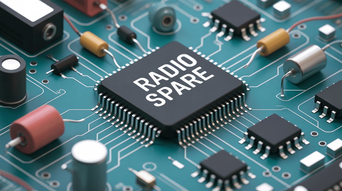 radio spare composants électroniques illustrés