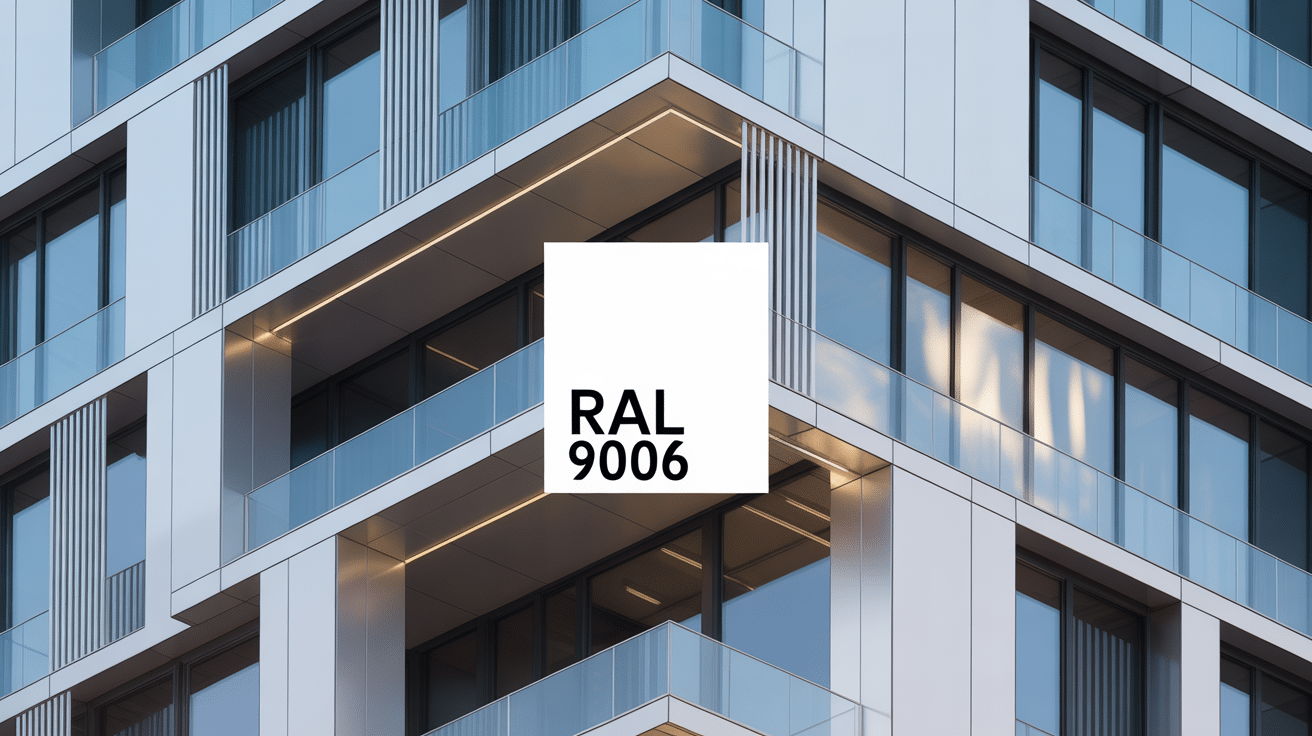 Façade contemporaine avec menuiserie aluminium ral 9006