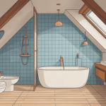 illustration optimisation salle de bain sous comble 4m2 combles aménagés