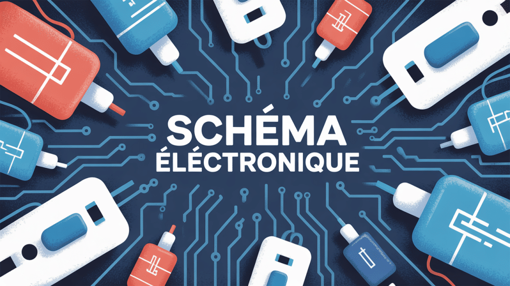 illustration schema electronique symboles et circuits