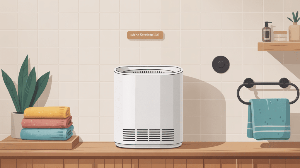 illustration de seche serviette lidl moderne minimaliste