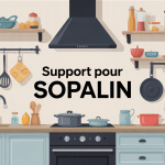 illustration différents supports pour sopalin en cuisine