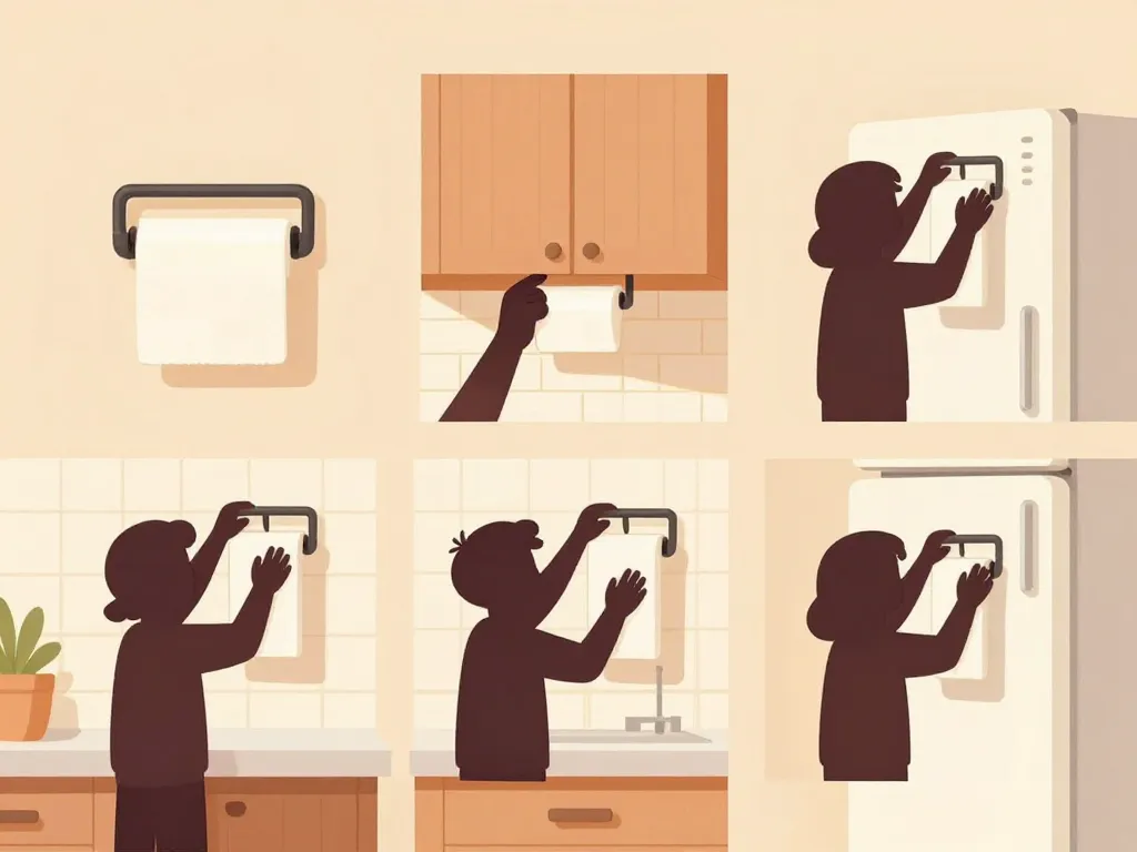 installation support pour sopalin en cuisine étapes visuelles