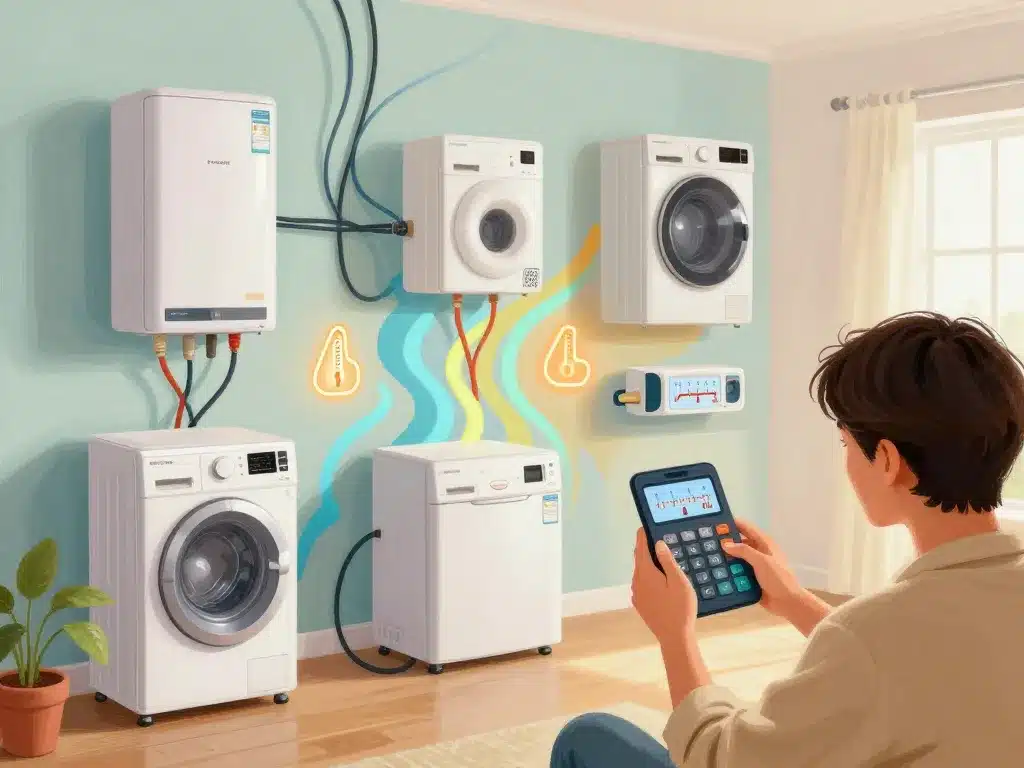 tableau de conversion en watt calcul consommation maison