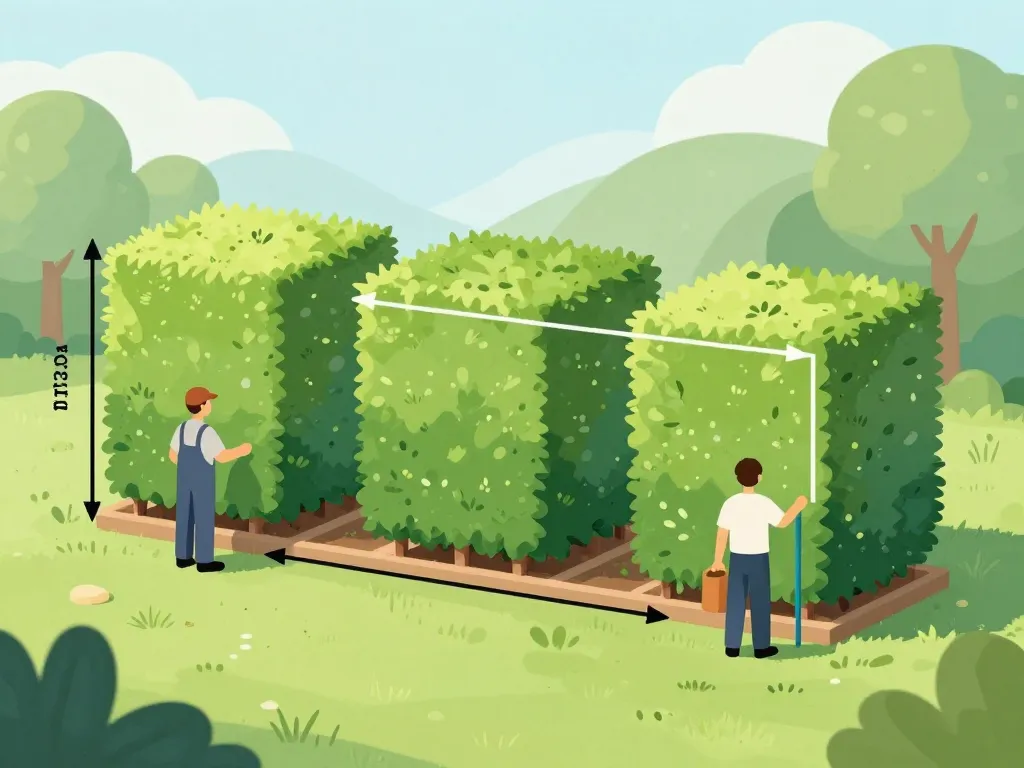 schéma du tarif taille de haie 3 faces avec critères