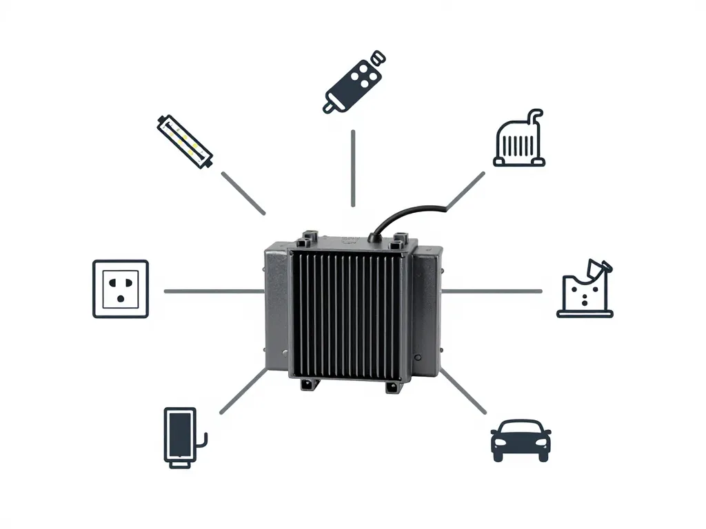 Schéma rôle transformateur 220v 12v dans installations