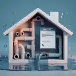 assurance habitation canalisation bouchée, illustration 3D