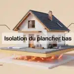 Isolation du plancher bas : sol isolé au-dessus d’un vide sanitaire
