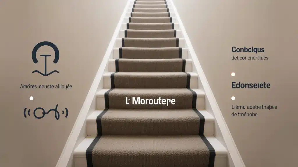 Moquette pour escaliers pour plus de confort et sécurité