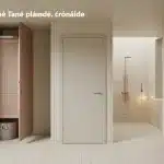 Porte à galandage salle de bain : gain d’espace