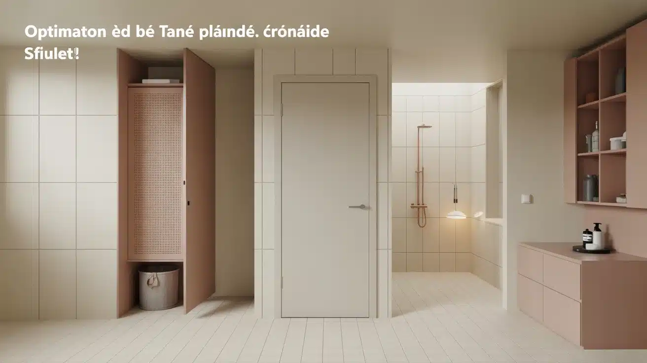 Porte à galandage salle de bain : gain d’espace