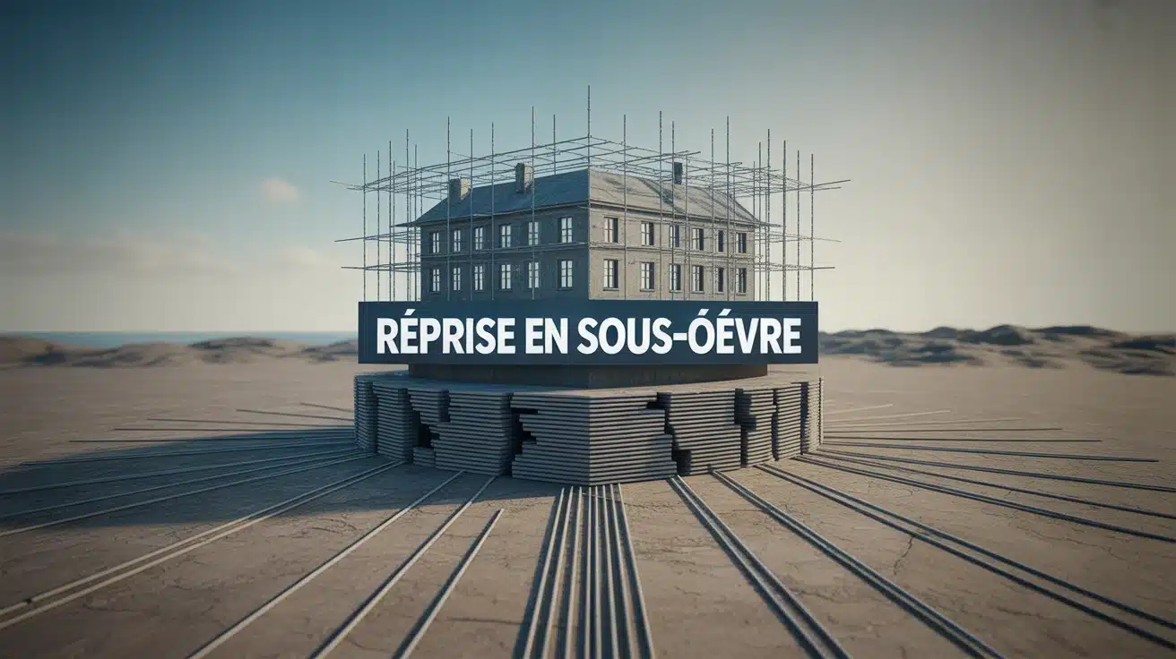 Reprise en sous-œuvre : fondations stabilisées