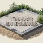Terrasse en cailloux pour une pose durable et drainante