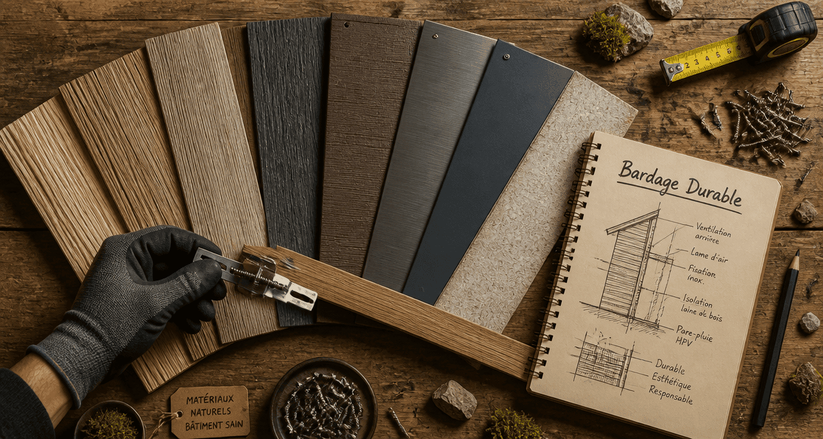 bardage définition échantillons bois métal fibrociment