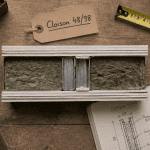 Coupe cloison 48/98 avec ossature, isolant et outils