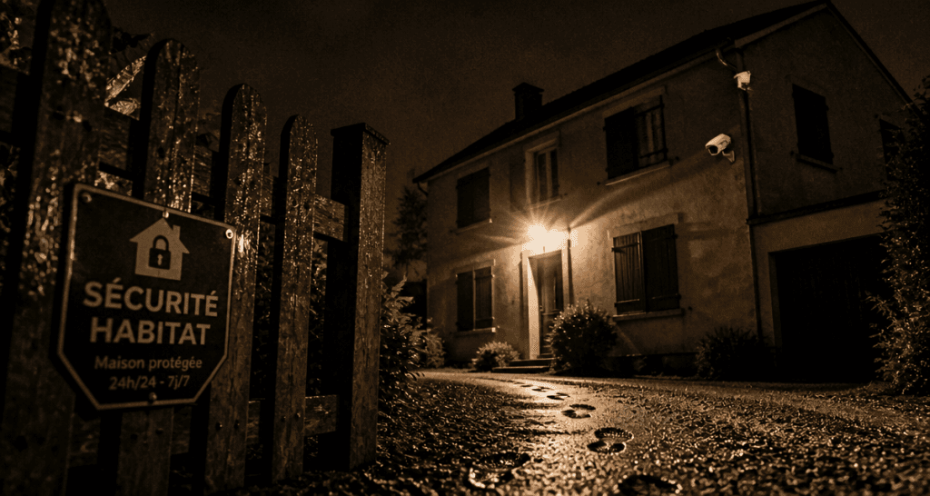dissuasion cambriolage maison projecteur caméra